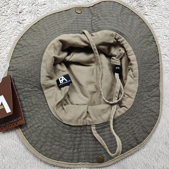 Free Authority Wide Brim Hat Size S/M Outdoors UV Protection Hiking Khaki NWT - Picture 2 of 4